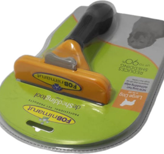 FOBnimarut Comb Large for Long-Haired Dogs with Razor for Hair Removal