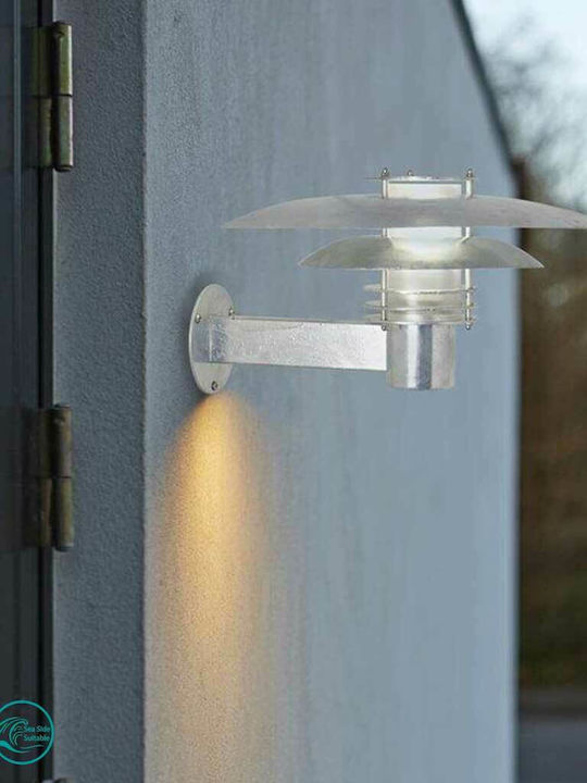 Nordlux Phoenix Wall-Mounted Outdoor Hat Light E27 IP54 42.5x22εκ.