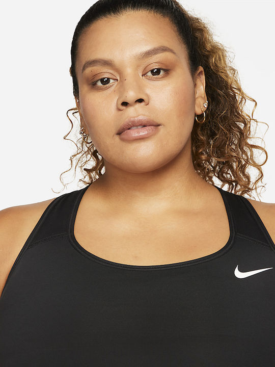 Dri-Fit Swoosh Plus Size Damen Sport-BH Schwarz