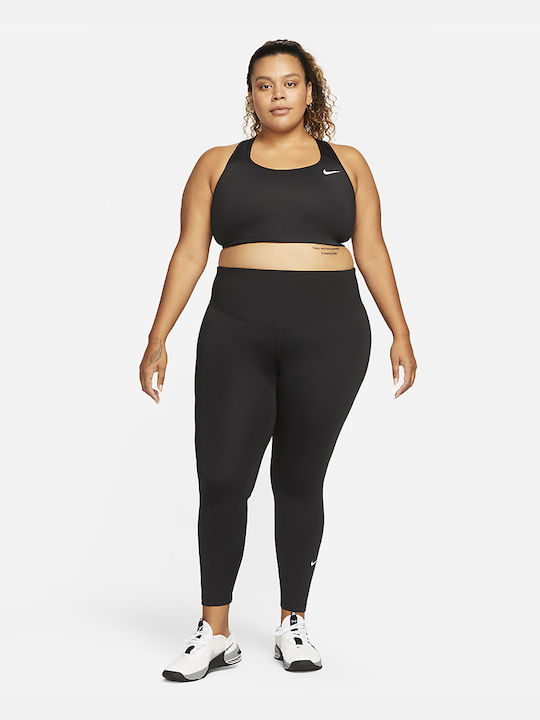 Dri-Fit Swoosh Plus Size Damen Sport-BH Schwarz