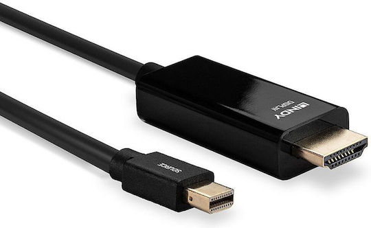 Lindy Cable mini DisplayPort male - HDMI male 3m Black (36928)