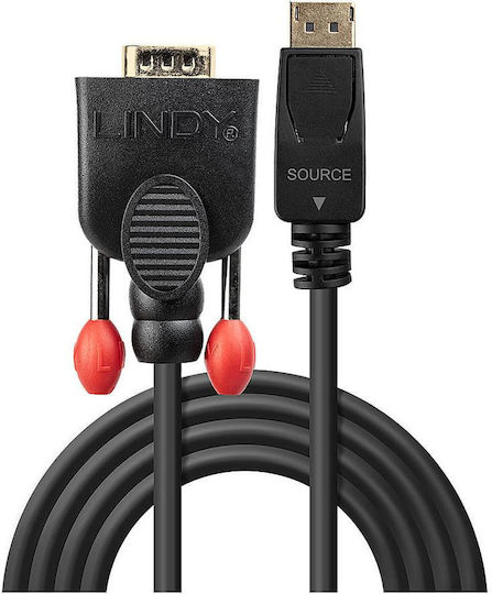 Lindy Kabel DisplayPort-Stecker - VGA-Stecker 1m Schwarz (41941)