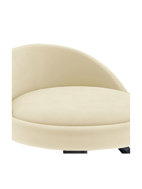 Hocker Bar mit Höhenverstellbar Cream 2Stück 36x38x72-94cm