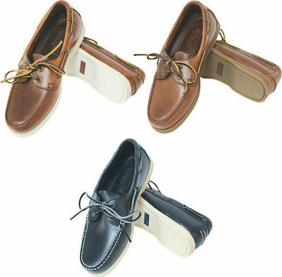 Lalizas Sailing Shoes Brown ``Skipper`` Leather No.42