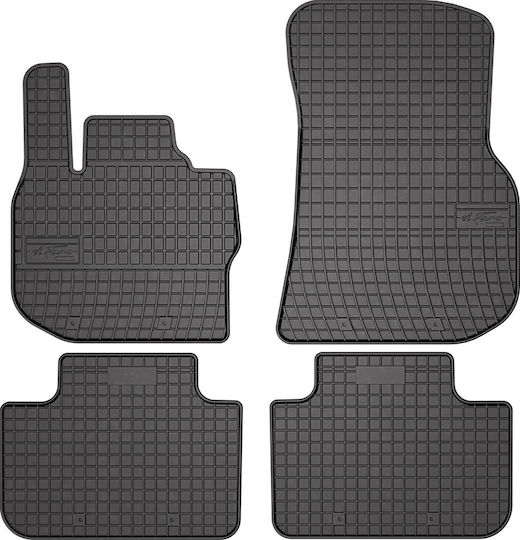 Frogum Set of Front and Rear Mats 4pcs for BMW X4 2017 Black