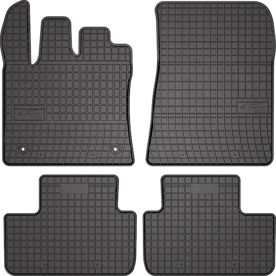 Frogum Set of Front and Rear Mats 4pcs for Renault Captur 2019 Black