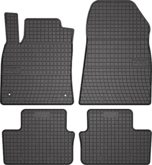Frogum Set of Front and Rear Mats 4pcs for Renault Clio 2019 Black