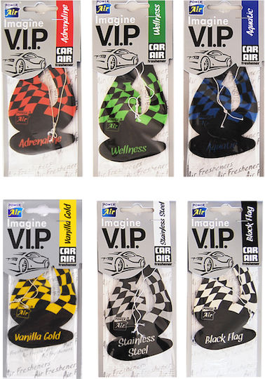 Power Air Car Air Freshener Tab Pendand VIP Imagine Black Flag