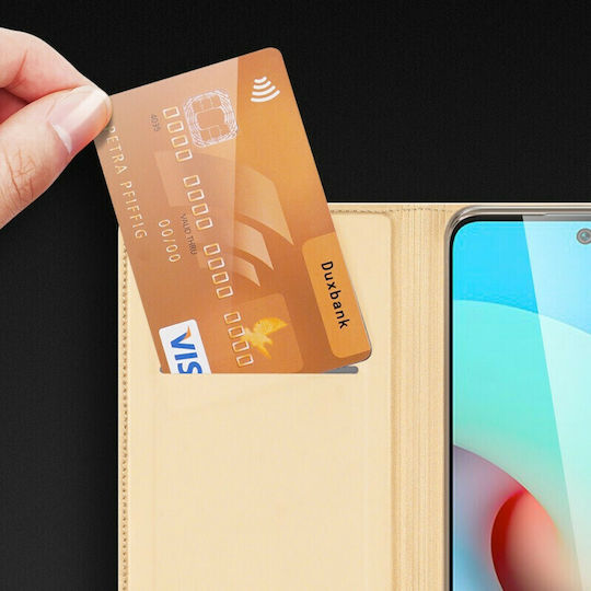 Dux Ducis Skin Pro Book Δερματίνης Χρυσό (Redmi 10 / 10 2022)