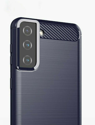 Hurtel Carbon Silicone Back Cover Durable Blue (Galaxy S21+ 5G)