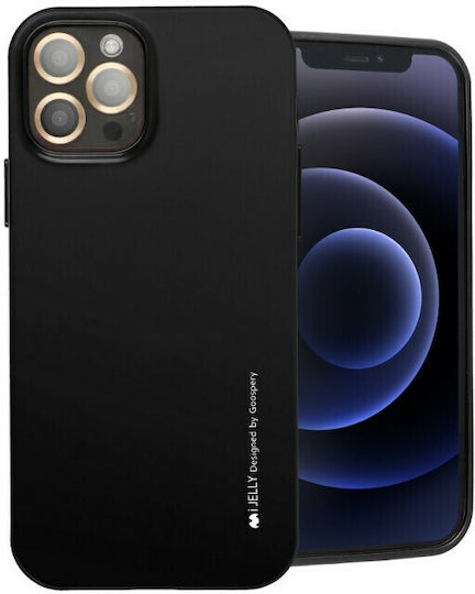 Mercury I-Jelly Slim Fit Back Cover Σιλικόνης Μαύρο (iPhone 13 Pro)
