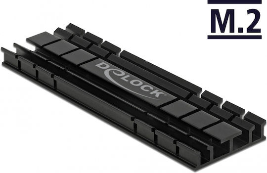 DeLock DeLock Heat Sink Flach 70 mm Für M.2 Modul Ψύξη Μ.2 SSD Μαύρο