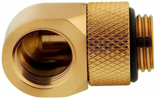 Corsair Hydro X Series 90° Rotary Adapter Twin Pack Fittings Χρυσό