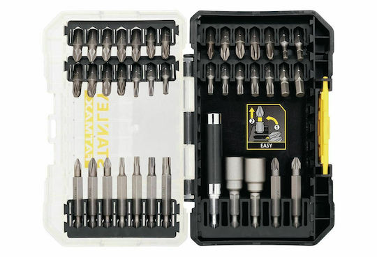 Stanley Σετ 40 Μύτες Κατσαβιδιού Fatmax