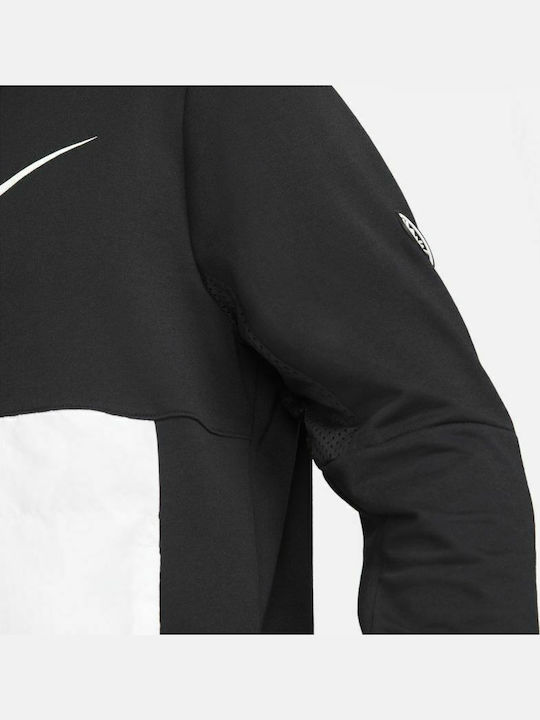 Sport Clash Dri-Fit Суитшърт с Качулка Черен