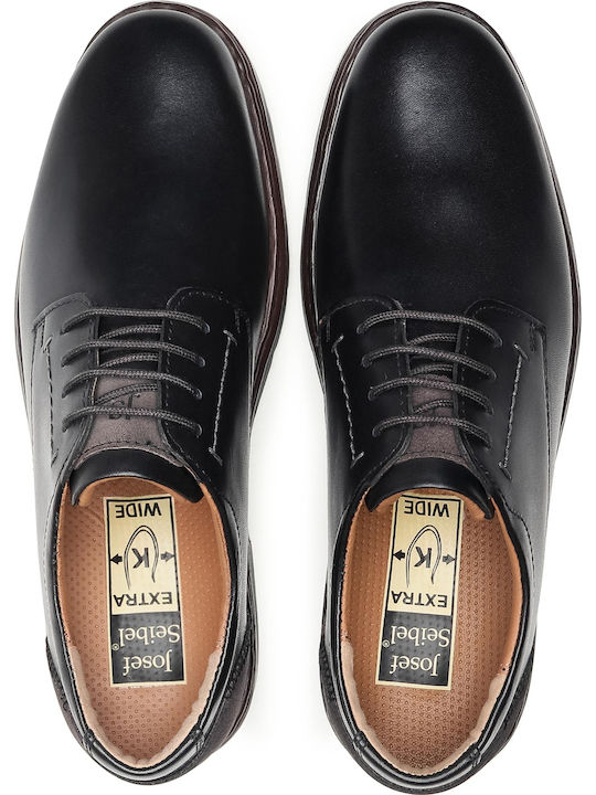 Men's Leather Casual Shoes Black 42801-860-100
