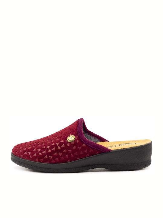 FAME Women's Slipper In Burgundy Colour