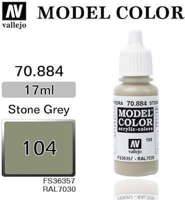 Acrylicos Vallejo Model Model Making Paint Stone Grey 17ml 70.884