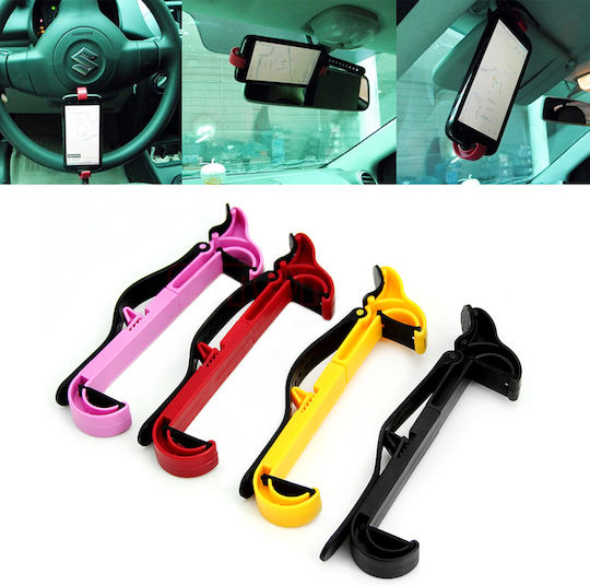 Autoline Wheel Holder Yellow Suport Auto pentru Telefon cu cârlige reglabile Galbenă 9990000007387
