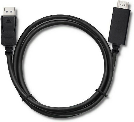 Qoltec Cable DisplayPort male - HDMI male 2m Black (50441)