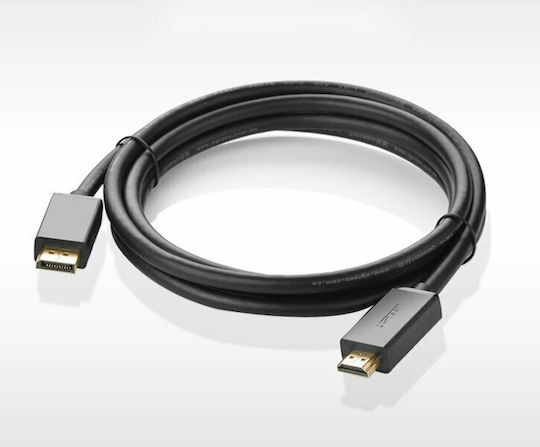 Ugreen Cable DisplayPort male - HDMI male 2m Black (10202)