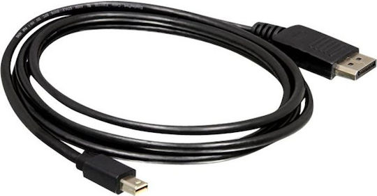 DeLock Cable DisplayPort male - mini DisplayPort male 2m Black (82438)
