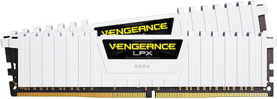 Corsair Vengeance LPX White 16GB DDR4 RAM με 2 Modules (2x8GB) και Ταχύτητα 3200 για Desktop