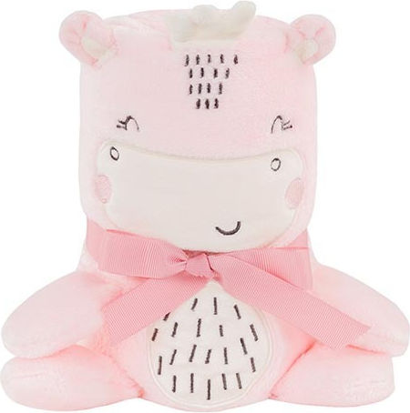 Kikka Boo Κουβέρτα Αγκαλιάς & Λίκνου Hippo Dreams με Ζωάκι 75x100εκ.