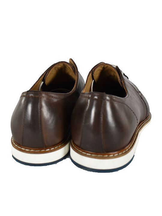 Men's Leather Casual Shoes Brown 90-5560-9183