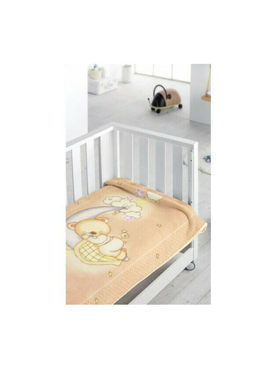Piel SA Κουβέρτα Αγκαλιάς & Λίκνου 6375 Sleepy Bear 80x110εκ.