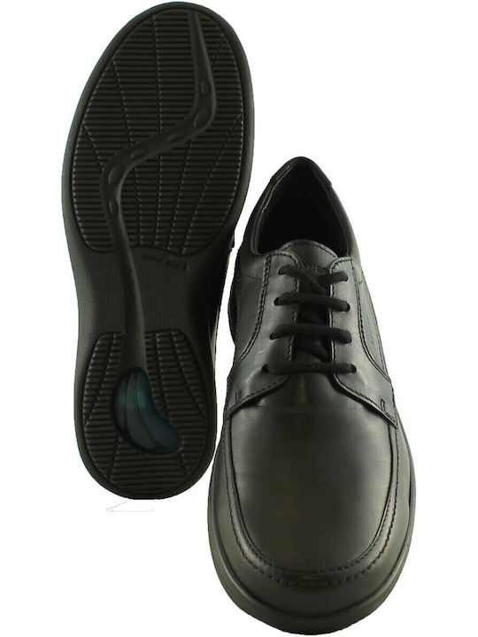 Season III Leder Herren Freizeitschuhe Anatomisch Schwarz