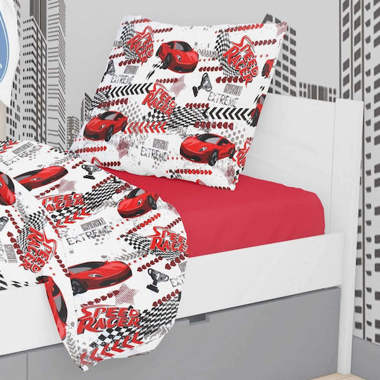 Dimcol Speed Racer Детски калъф за възглавница 50x70cm 290 Red 1925883125029098 Dimcol Speed Racer Детски калъф за възглавница 50x70cm 290 Red 1925883125029098