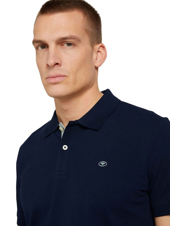 Basic Polo Herrenbluse Kurzarm Dunkelblau