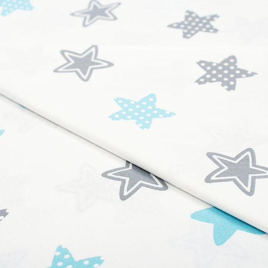 Dimcol Star Kids Cotton Pillowcase 50x70cm 104 Sky Blue