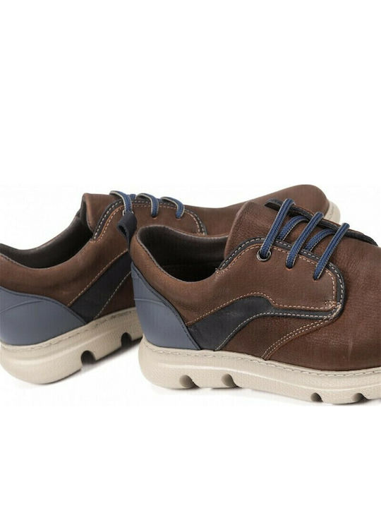 Leder Herren Freizeitschuhe Anatomisch Tabac Braun