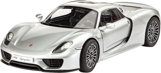 Revell Porsche 918 Spyder Моделна Фигура Автомобил Сребрист 138 Части В Мащаб 1:24