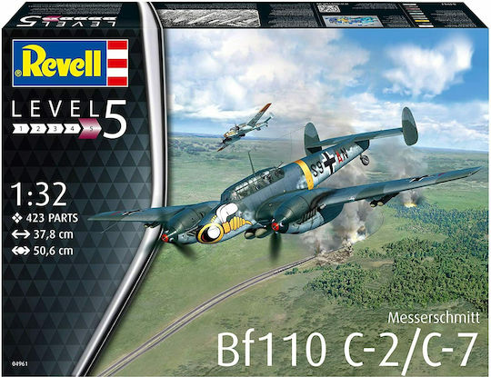 Revell Φιγούρα Μοντελισμού Αεροπλάνο Messerschmitt Bf110 C-7 423 Κομματιών σε Κλίμακα 1:32 37.8x50.6x9.3εκ.