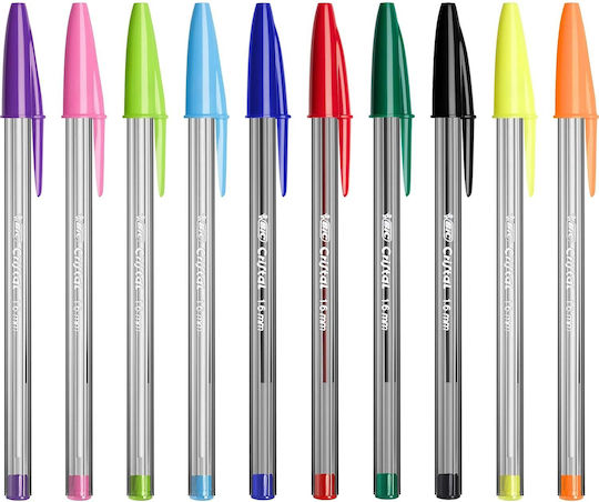 BIC Cristal Pix Ballpoint 1.6mm Portocaliu cu cerneală Portocaliu Multicolor