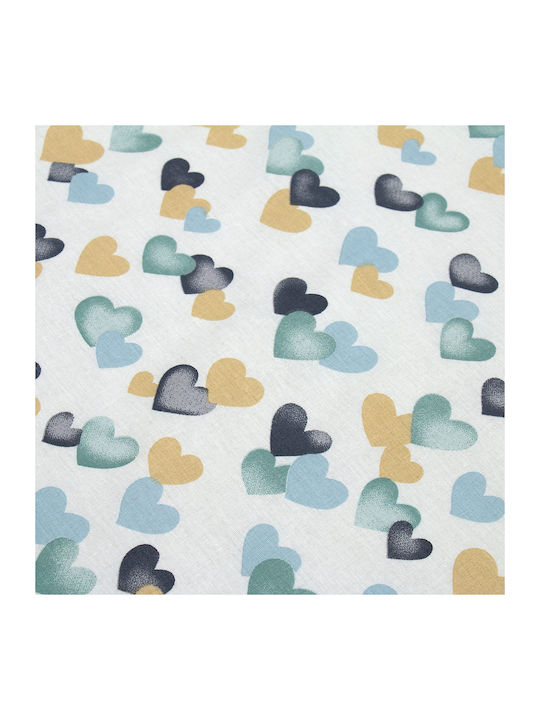 Dimcol Hearts Kids Cotton Pillowcase 50x70cm 11 Green 1925813107801188