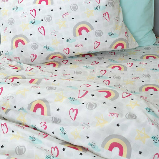 Palamaiki Trend TC934 Față de pernă pentru copii din bumbac 100% 50x75cm Pink Palamaiki Trend TC934 Față de pernă pentru copii din bumbac 100% 50x75cm Pink