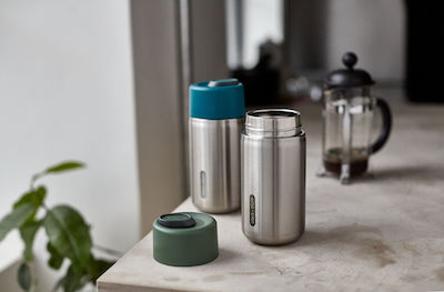 Black+Blum Glass Thermos Stainless Steel BPA Free Silver 340ml TC-SS005