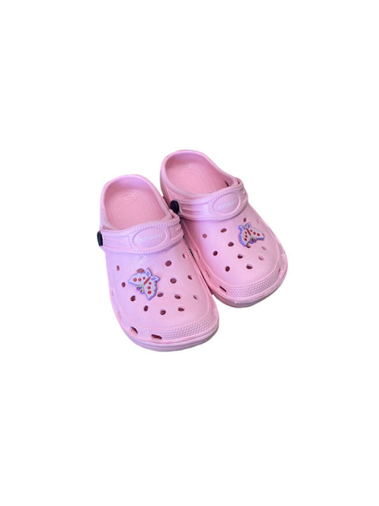 Kids Beach Shoes Clogs Pink