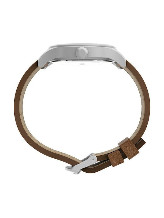 Timex Expedition Scout Men's Watch 40mm Battery with Brown Leather Strap