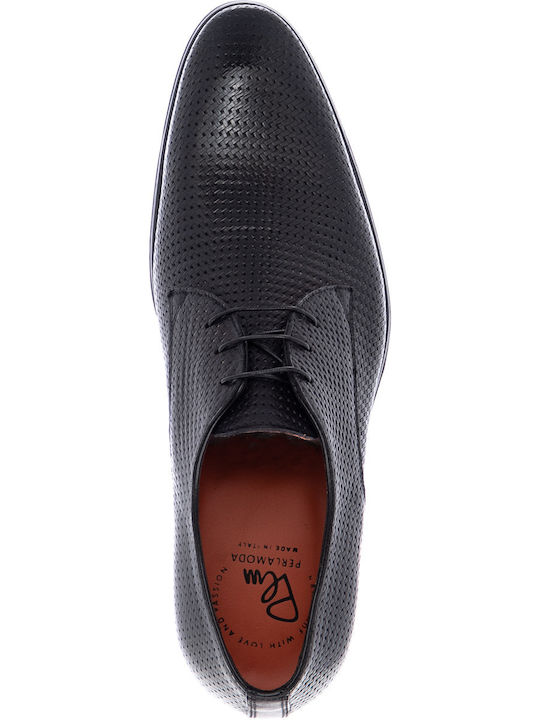 914T Handmade Men's Leather Dress Shoes Knit Black 914T/ST191