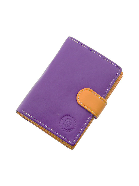 Ginis Small Leather Women's Wallet Purple