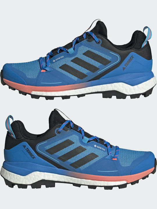 adidas Terrex Skychaser 2.0 Ανδρικά Ορειβατικά Παπούτσια Αδιάβροχα με Μεμβράνη Gore-Tex Blue Rush / Grey Six / Turbo