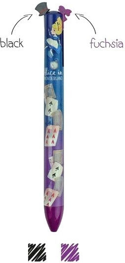 Legami Milano Click Clack Pen Ballpoint 1mm Multicolour with Multicolour Ink Alice