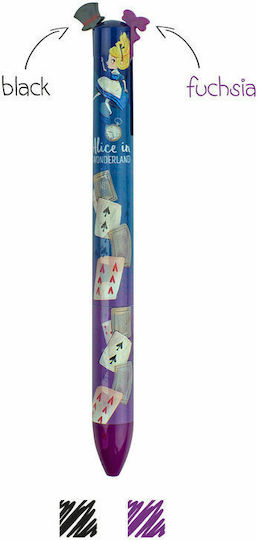 Legami Milano Click Clack Pen Ballpoint 1mm Multicolour with Multicolour Ink Alice