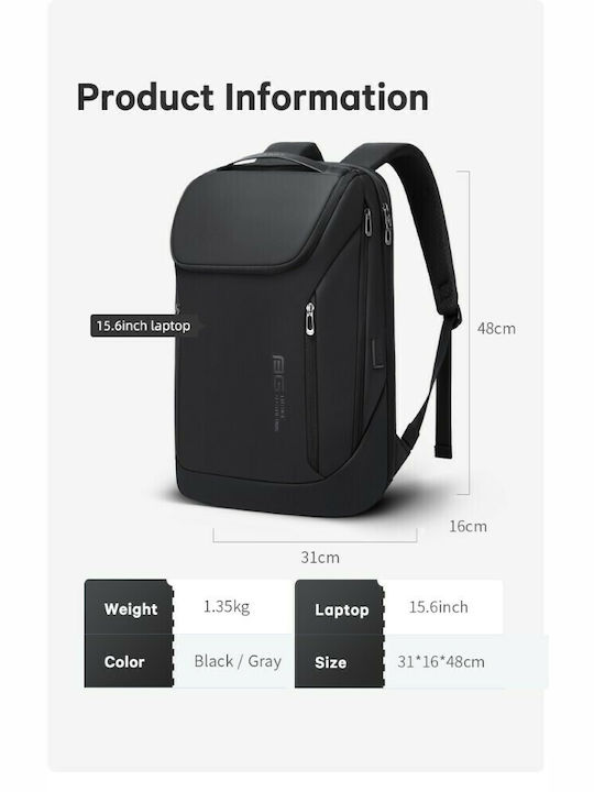 Bange 2517 Waterproof Backpack Backpack for 15.6" Laptop Black