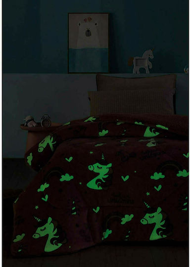 Palamaiki Pătură Fleece Fantasy Fluorescent Roz 160x220 cm